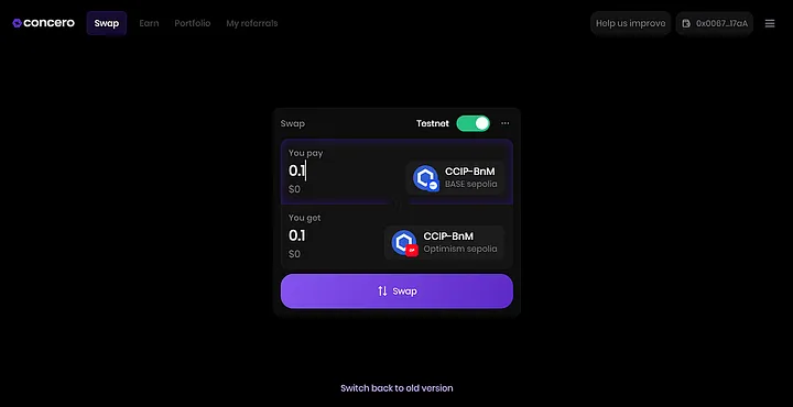 Concero Public Testnet Launch