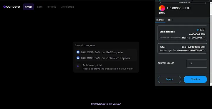 Concero Public Testnet Launch