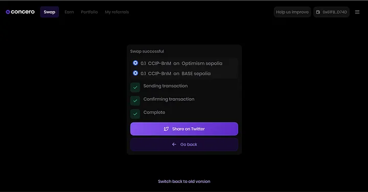 Concero Public Testnet Launch