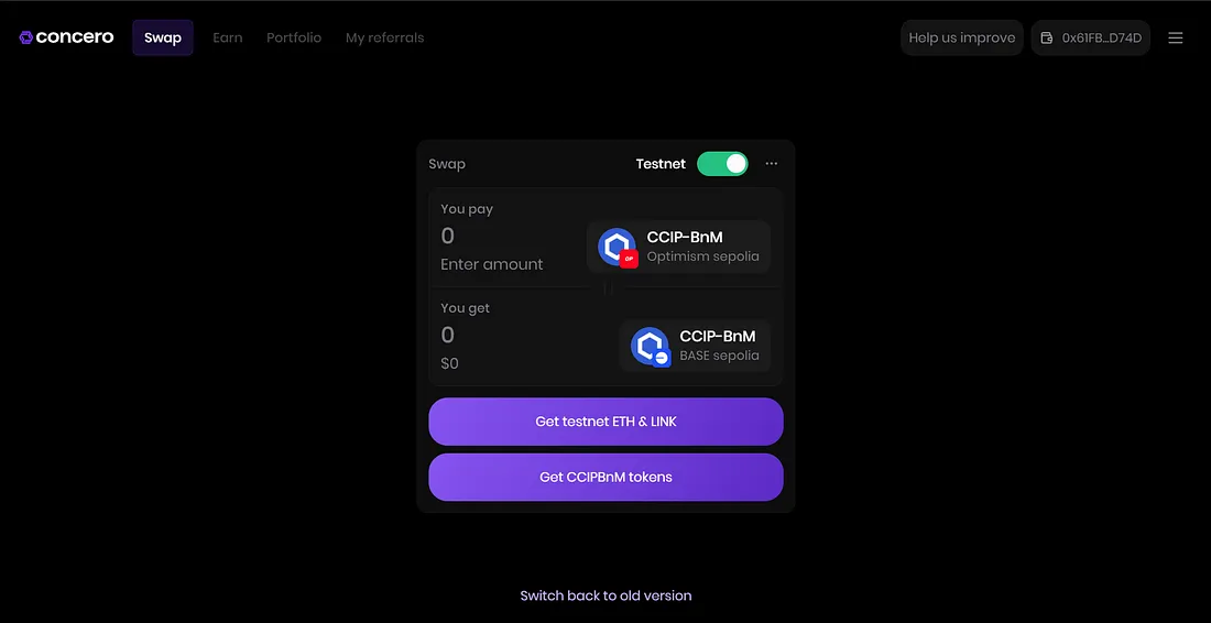 Concero Public Testnet Launch