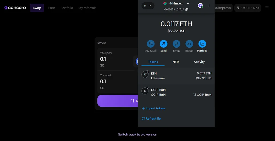 Concero Public Testnet Launch
