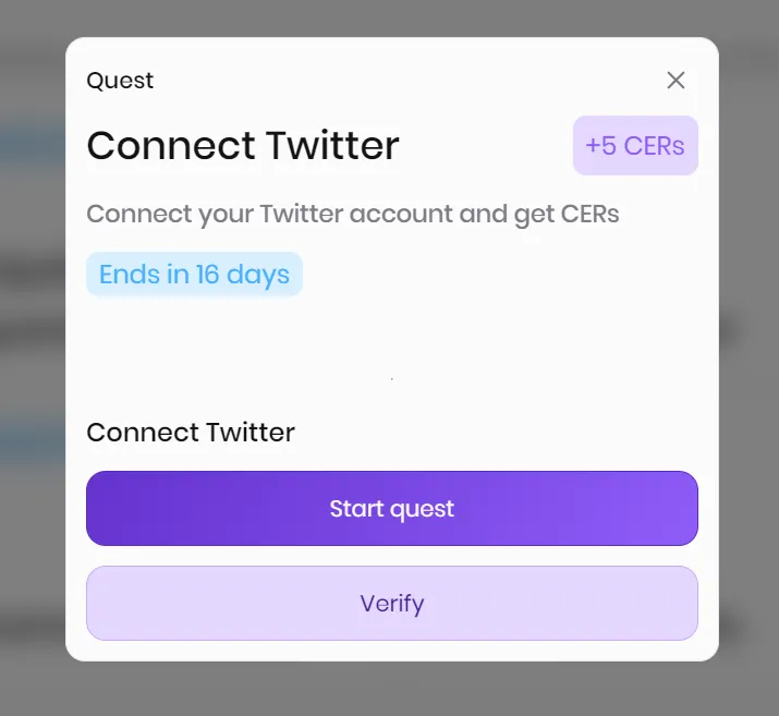 Claim CERs