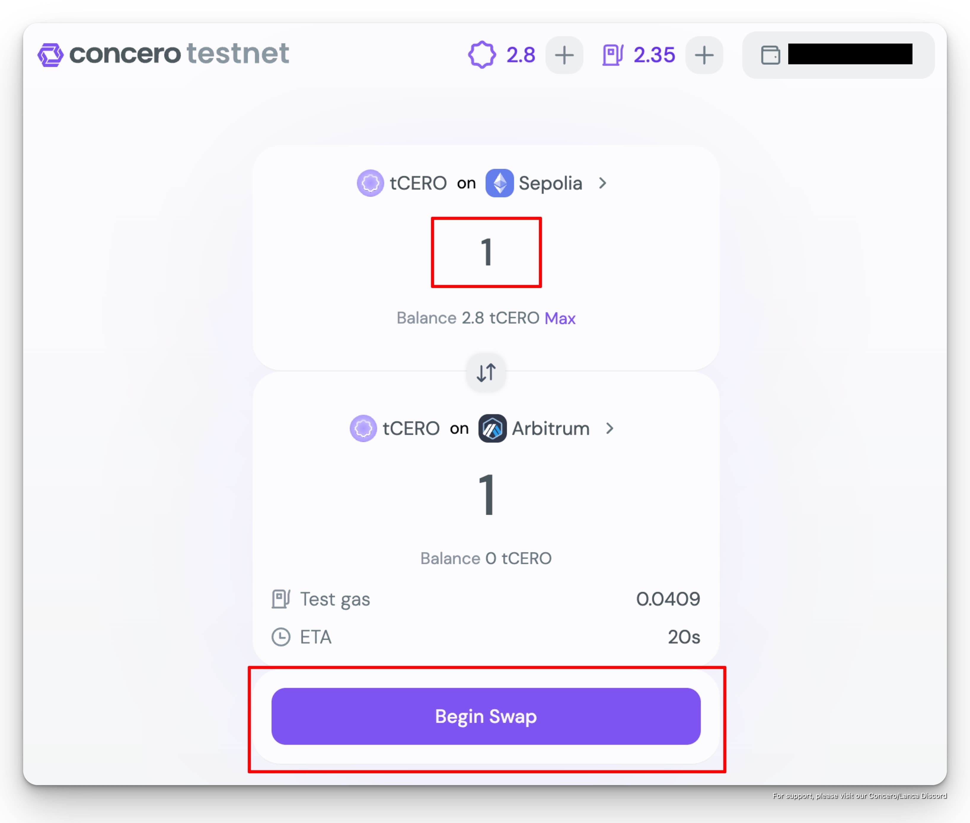 Concero V2 Testnet