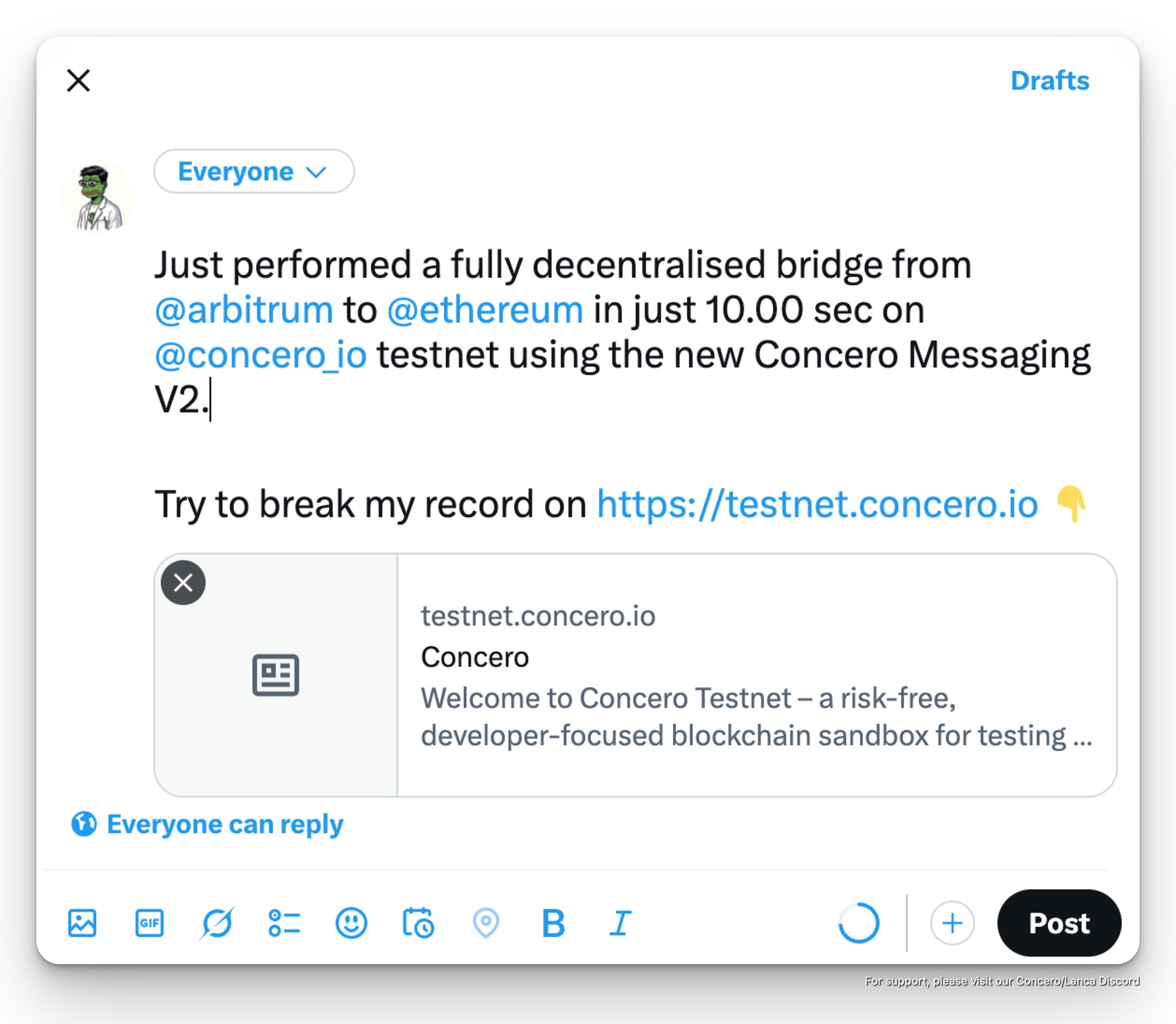 Concero V2 Testnet