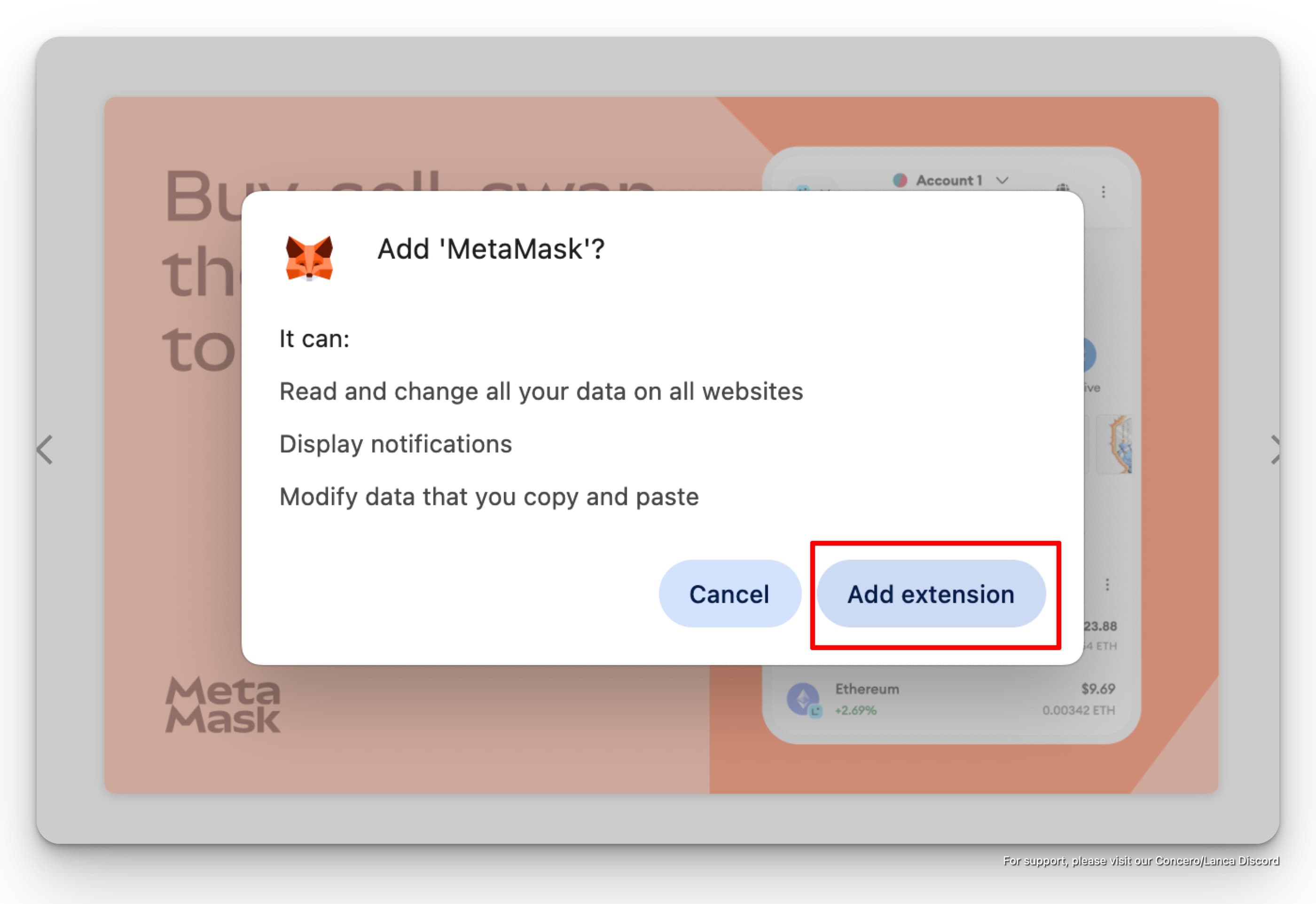 Add extension